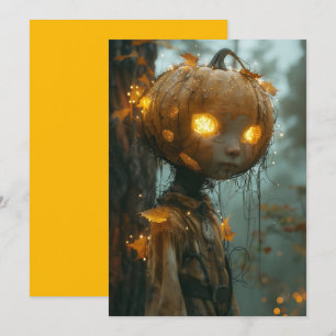 Geisterhaft Pumpkin Head Einladung