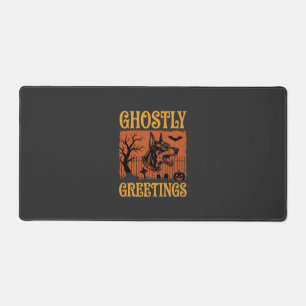Geisterhafte Grüße Halloween Dobermann Friedhof De Schreibtischunterlage