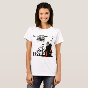 Geisterhafte Laternenparade weiß T-Shirt