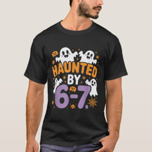 Geisterhafte Six Seven 6 7 Meme 67 Skeletthand Hal T-Shirt