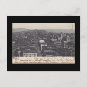 Geisterhafte Vogelperspektive ~ San Francisco vor Postkarte