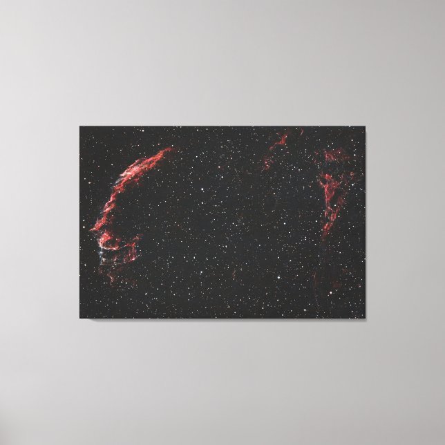 Geisterhafter Schleier: Eastern Veil Nebula Leinwanddruck (Vorderseite)