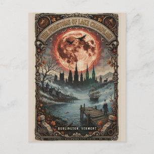 Geisterhaftes Burlington, Vermont Vintage Horror R Postkarte