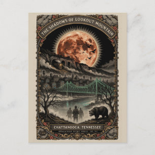 Geisterhaftes Chattanooga, TN Vintage-Horror-Reise Postkarte