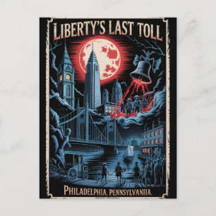 Geisterhaftes Philadelphia, PA Vintage-Horror-Reis Postkarte