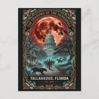 Geisterhaftes Tallahassee, Florida Vintage Horror Postkarte