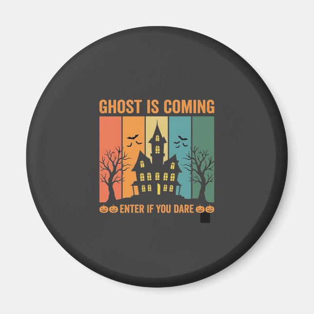 Geisterhaus Halloween Vektordesign Magnet (Vorne)