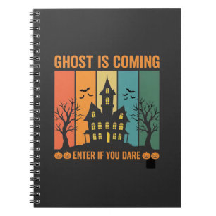 Geisterhaus Halloween-Vektorgrafik Notizblock