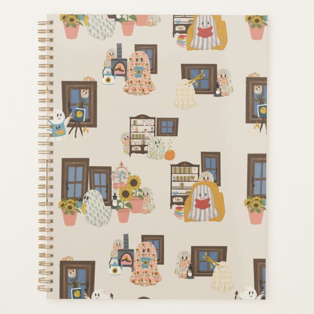 Geisterhäuschen | Gemütlicher Herbstplaner Planer (Vorderseite)