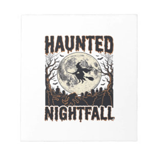 Geisterhemd Vintage Gravur Halloween De Notizblock