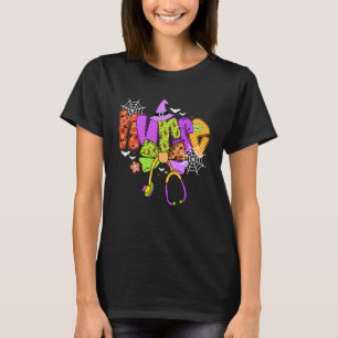 Geisterhexen-Krankenschwestern Stethoskop Hallowee T-Shirt