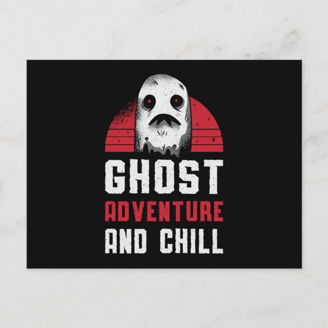 Geisterjagd Ghost Adventure und Chill Hunter Postkarte (Vorderseite)