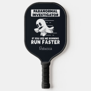 Geisterjagd Paranormal Ermittler Personalisiert Pickleball Schläger
