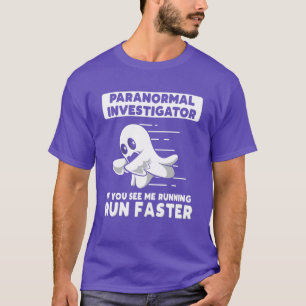 Geisterjagd Paranormaler Ermittler Halloween T-Shirt