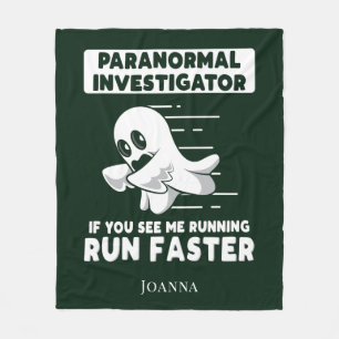 Geisterjagd Paranormaler Ermittler Lauf Schneller Fleecedecke