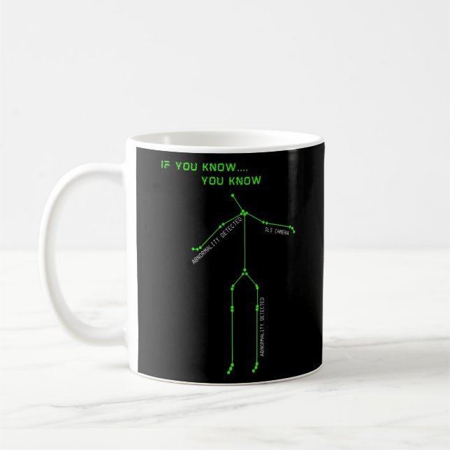 Geisterjagd SLS Kamera Stick Man Novelty Spooky Kaffeetasse (Links)