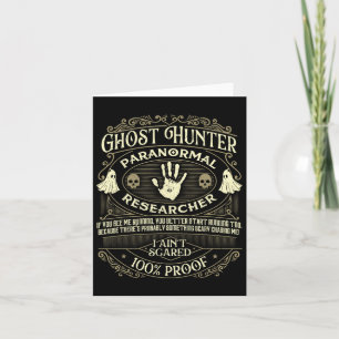 Geisterjäger - Geisterjagd Halloween Paranormal Karte