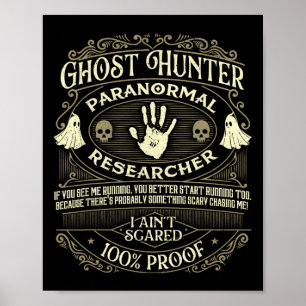 Geisterjäger - Geisterjagd Halloween Paranormal Poster