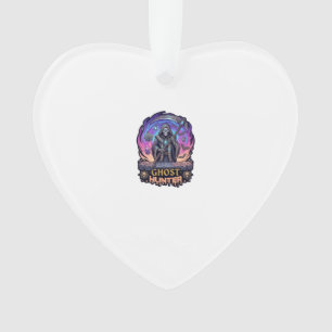 Geisterjäger Sensenmann Skelett Sense Lila Flamme Ornament