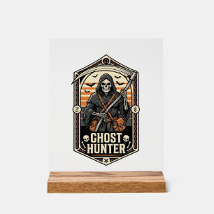 Geisterjäger-Shirt Vintage-Sensenmann Halloween-De Acrylschild