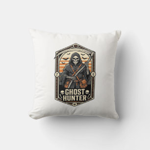 Geisterjäger-Shirt Vintage-Sensenmann Halloween-De Kissen