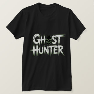 Geisterjäger-Totenkopf-Grafik T-Shirt