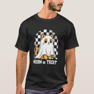 Geisterkatze Schnurren oder Verwöhnen Lustige Süße T-Shirt