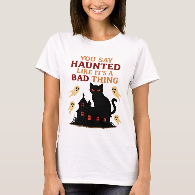 Geisterkatze T-Shirt (Vorderseite)