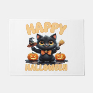 Geisterkatze-Tee, Halloween-Shirt, Gruselig süß, U Fußmatte