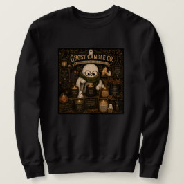 Geisterkerzenunternehmen Vintage Halloween Schwarz Sweatshirt