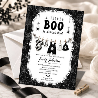 Geisterkleiderleine Halloween-Baby-Party Einladung