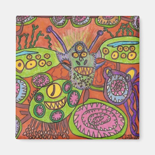 Geisterkreatur Magnet (Vorne)