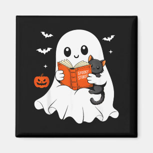 Geisterlesebuch Schwarze Katze Halloween-Kostüm Mä Magnet