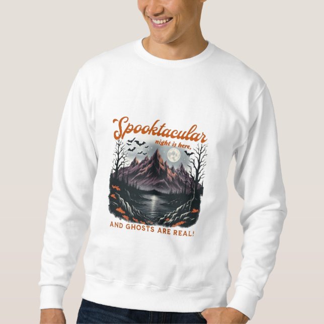 "Geistermodus: Spooktakuläre Nächte warten" Sweatshirt (Vorderseite)