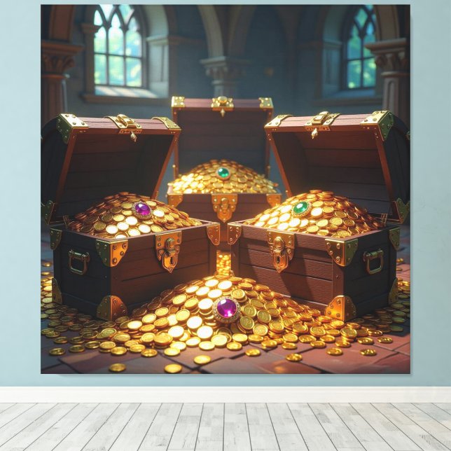 Geisterschiff der Piraten   Leinwanddruck (Insitu (Holzboden))