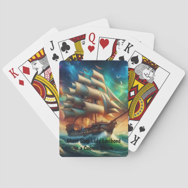 Geisterschiff Lady Lovibond in a Cosmic Storm Spielkarten (Rückseite)