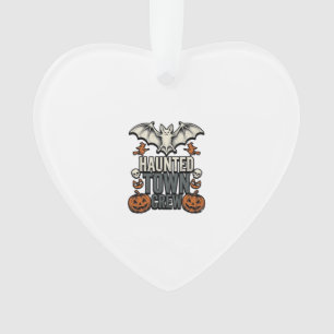 Geisterstadt-Shirt Vintage Halloween-Fledermaus-Kü Ornament