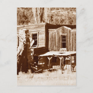 Geisterstadtbild aus Utah Postkarte