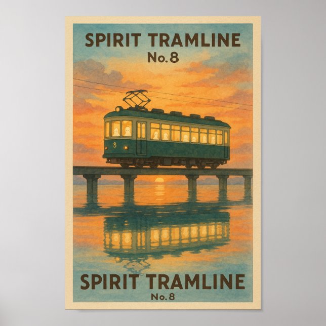 Geisterstraßenbahn Nr. 8 Poster (Vorne)