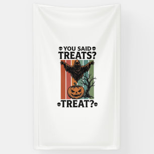 Geistert-Shirt Halloween mit gruseligen Pun und Kü Banner