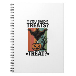 Geistert-Shirt Halloween mit gruseligen Pun und Kü Notizblock