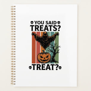 Geistert-Shirt Halloween mit gruseligen Pun und Kü Planer