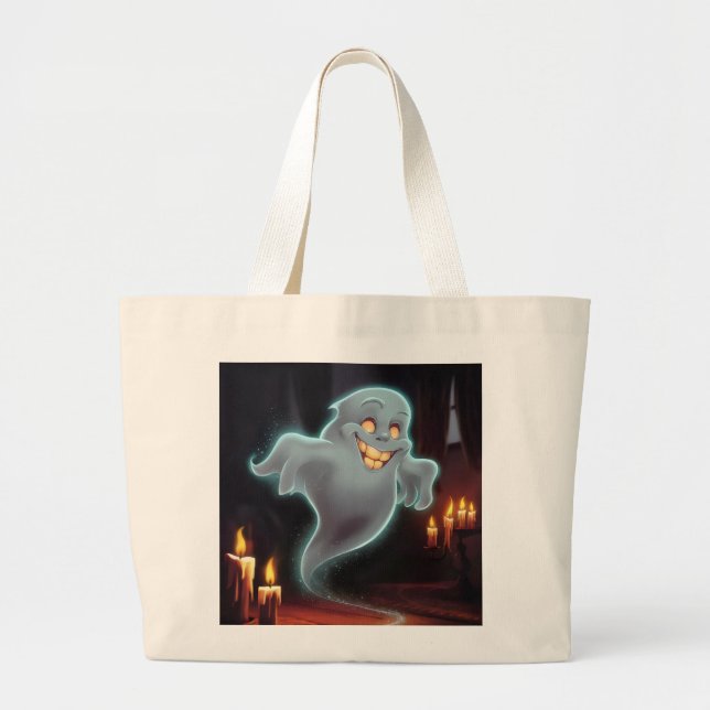 Geistertasche. Jumbo Stoffbeutel (Vorne)