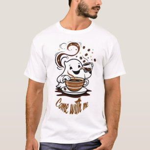 Geistertasse Einladungs-T-Shirt – „Komm mit mir“ T-Shirt