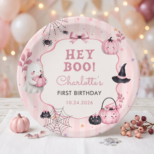 Geistertöchterchen Geburtstag Papier Teller Pink K