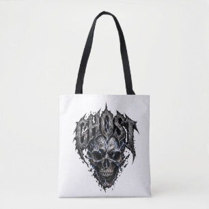 Geistertotenkopf-Gotik-Grafik-Tasche