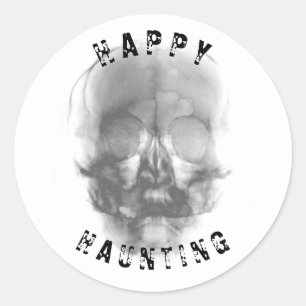 Geistertotenkopf Halloween Gruselparty Runder Aufkleber