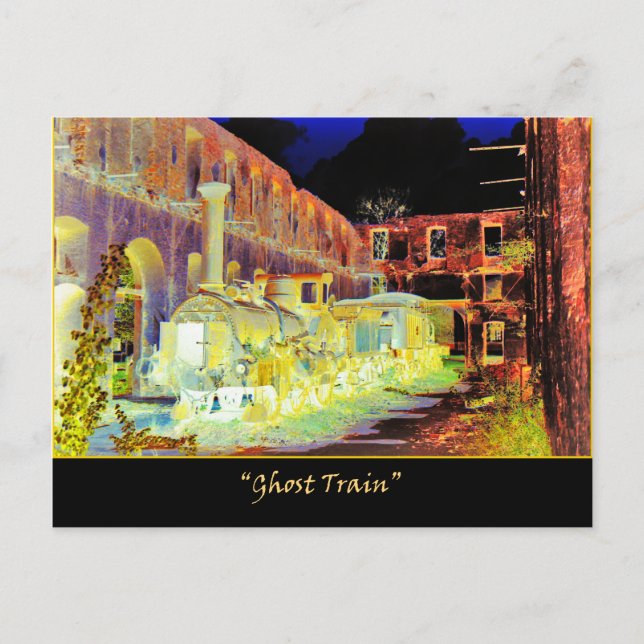 "Geistertrain"-Postkarten Postkarte (Vorderseite)