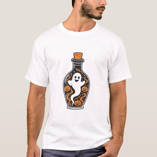Geistertrankflasche Halloween T-Shirt (Vorderseite)