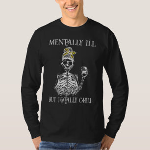 Geisteskrank Aber Total Chill Halloween Frauen Ske T-Shirt